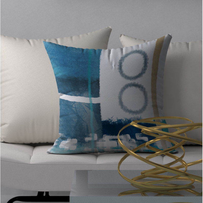 Housse de coussin carrée/insert, 18" x 18"