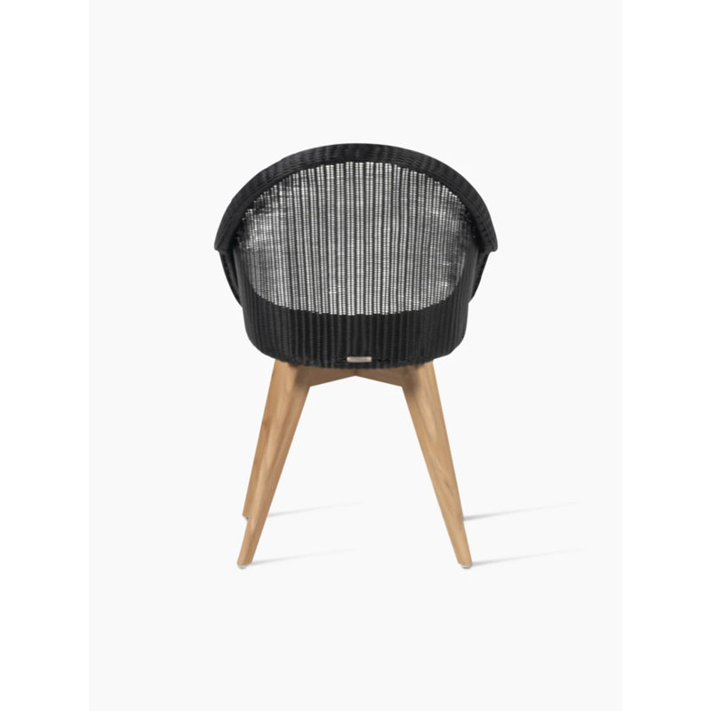 Edgard Outdoor Dining Armchair, Black
