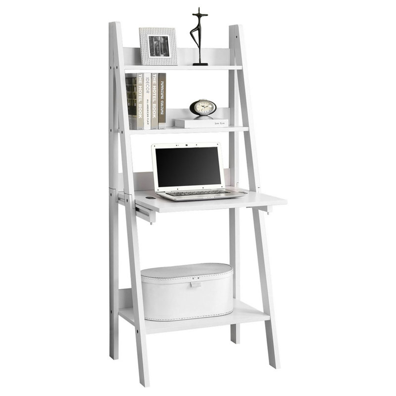 Athulya Leaning / Ladder Desk, White