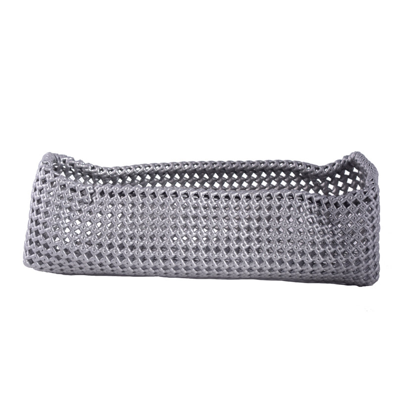 Rebrilliant Basket, Grey/Brown/Blue, 8cm H x 16cm W x 16cm D