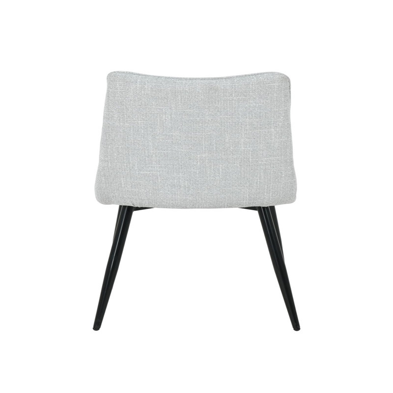 Krishunna Fabric Upholstered Metal Side Chair, Gray