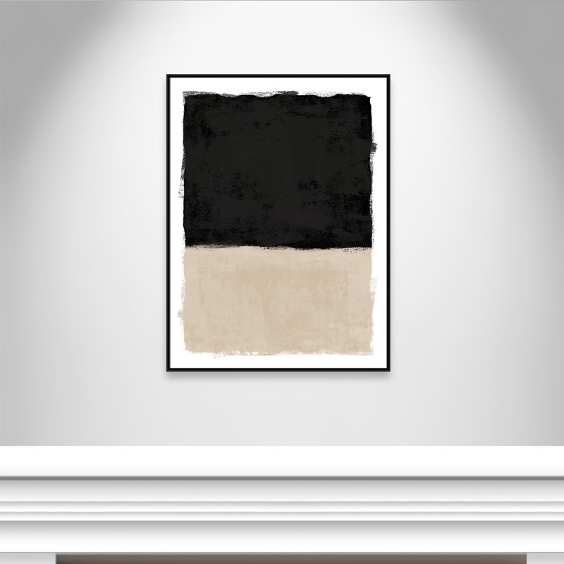 «Moonlight I Print» par Natalie Carpentieri, L 37,5 po x H 49,5 po, Flottant espresso