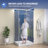 42" X 34" Double Threshold Shower Pan Base In White With Center Drain Assembly & Drain Cover Included