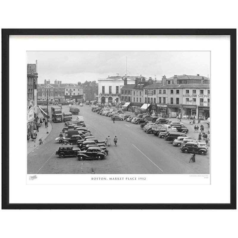 Boston, Market Place 1952 - Single Picture Frame Print, 31.5cm H x 38.8cm W x 2.3cm D