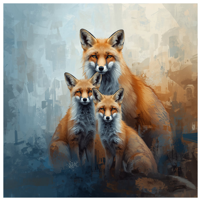 Édredon Fox Family, Très grand lit