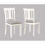 Table de salle à manger Chalk Grey 6 avec table rectangulaire en bois massif et sièges rembourrés