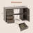 Computer Desk with Built-In Electrical Outlet-702218922