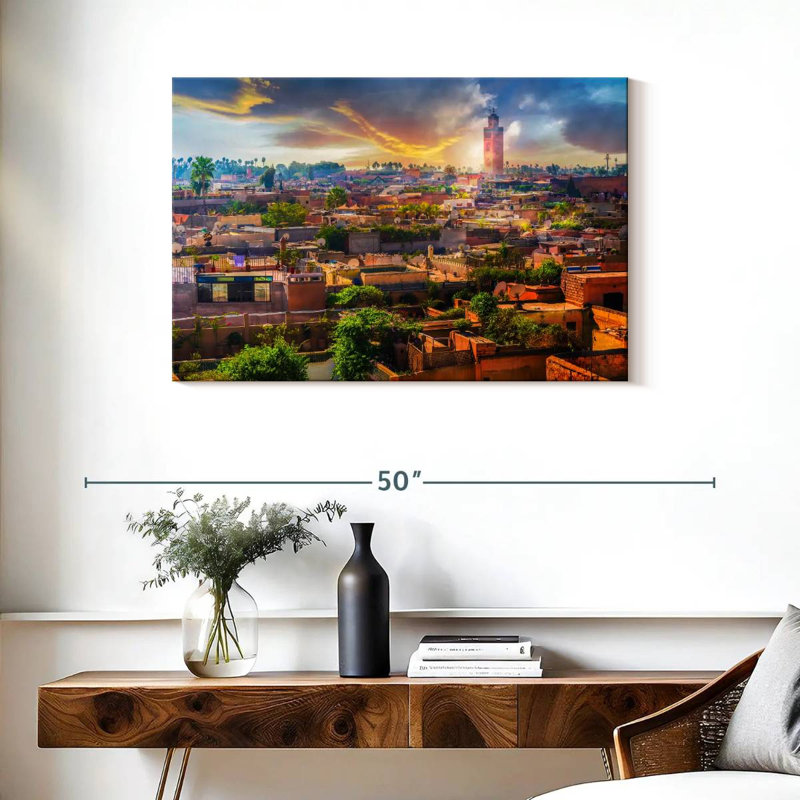 Coucher de soleil marocain Nicci, H 24 po x l 36 po