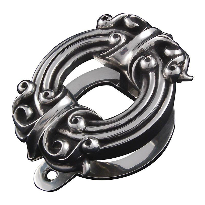 Sforza Door Knocker, Vintage Pewter