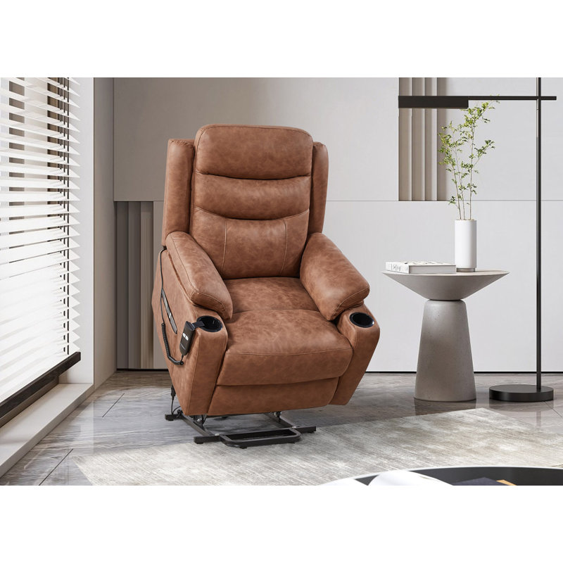 Fauteuil inclinable électrique, Brun
