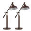 Lampe de bureau 28 po en bronze huilé à intensité variable
