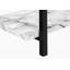 Table d'appoint, console, vestibule, étroit, canapé, stratifié aspect marbre noir, métal noir-1201436981