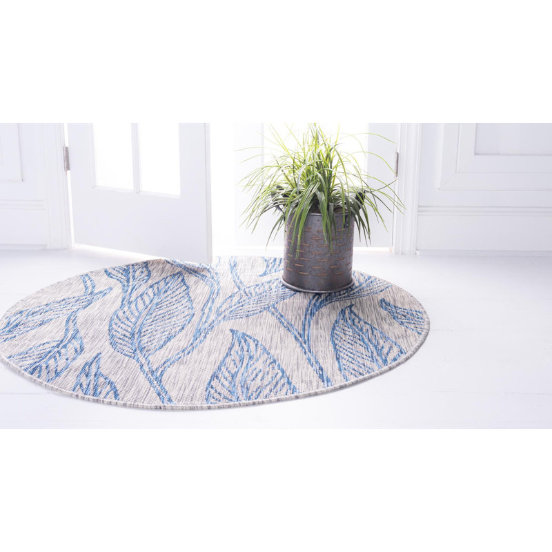 Tapis d'extérieur Kona couleur granit, Rond 13 pi