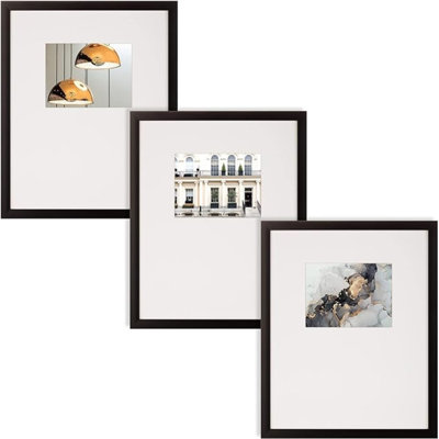 Ensemble de cadres muraux Sumita Gallery - 18 po x 24 po, noir (ensemble de 3)
