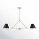 Kinston 4 Light Metal Dimmable Linear Chandelier