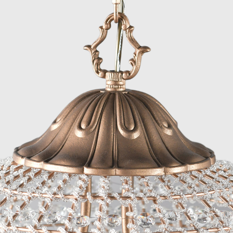 Allesandria 3-Light Crystal Pendant, 32" H x 24" W x 24" D