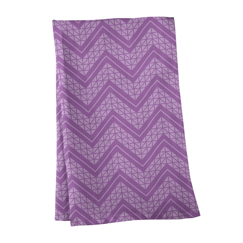 Stephenie Tea Towel Kitchen Towel, Violet, Cotton Twill