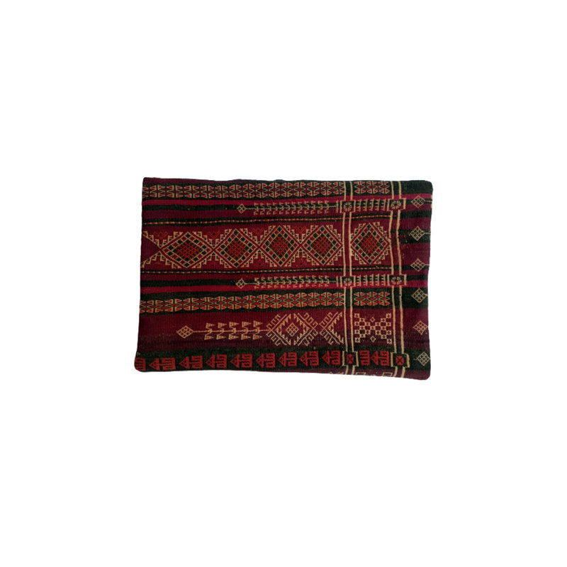 Geoffrey Kilim Handwoven Tobacco Brown Cushion Cover