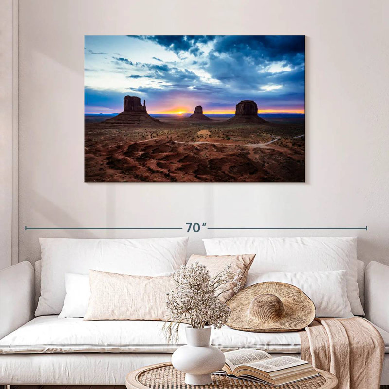Alvord Monument Valley Desert Sunset, H 30 po x l 45 po