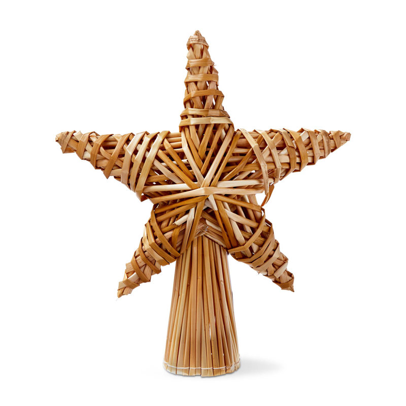 Straw Star Tree Topper Beige Everyday