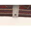 Tapis rouge foncé en laine noué à la main de conception unique 6 pi 4 po x 8 pi 6 po Jirina