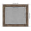 Tableau magnétique encadré en bois dur moka-101799057