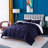 All Season Down Alternative Quilted Comforter Set-Soft Microfiber Seersucker Bedding Set Textured-74498054-74498050