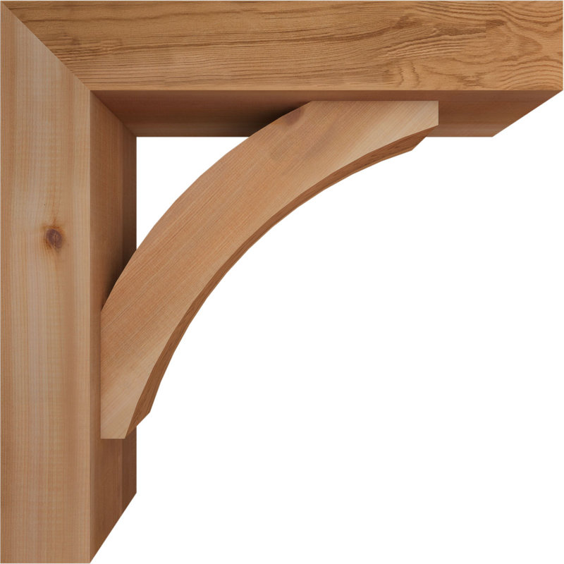 Support de bloc Thorton avec entretoise décalée, 22 X 22, Cèdre rouge occidental de l 5 1/2 po (lisse)