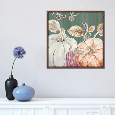 Pumpkin Patch II Dark by Daphne Brissonnet - Painting on Canvas