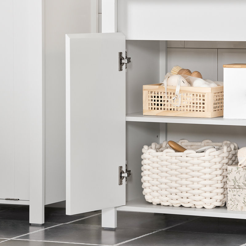 Lyvia 60cm Single Bathroom Vanity Base Only in White