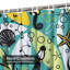 Rideau de douche transparent transparent, rideaux de douche pour la salle de bain avec 12 crochets-129999300