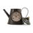 Industrial Analog Metal Tabletop Clock in Iron