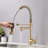 Commercial Pull Down Kitchen Sink Faucet Single Handle Modern Kitchen Faucets