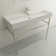 BOCCHI Milano 18.3'' Fireclay Rectangular Bathroom Sink with Overflow