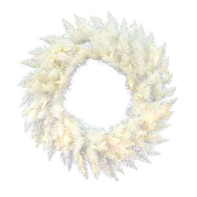 Couronne artificielle épinette blanche Sparkle