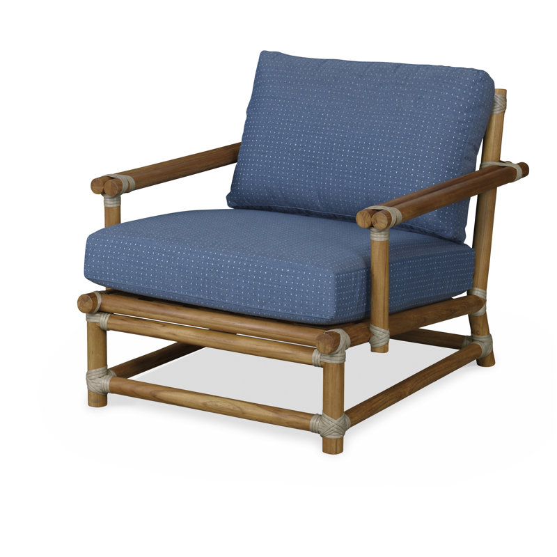 Carrier And Company Outdoor Outdoor Teak Lounge Chair, White 71627L11