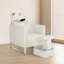 Backwash Shampoo Ceramic Bowl and Chair Set for Salon and Hair Stylist, Adjustable Shampoo Station-2040113134
