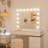 Led Hollywood Iron Makeup Mirror, Adjustable Brightness With Memory Function