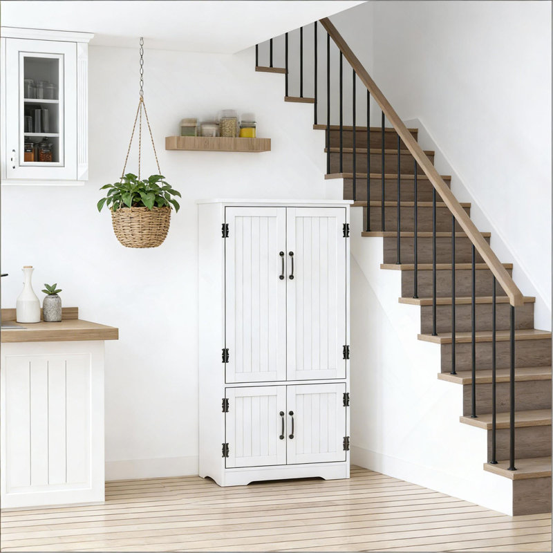 Armoire de cuisine autoportante, armoire de maison de ferme, armoire de rangement décorative