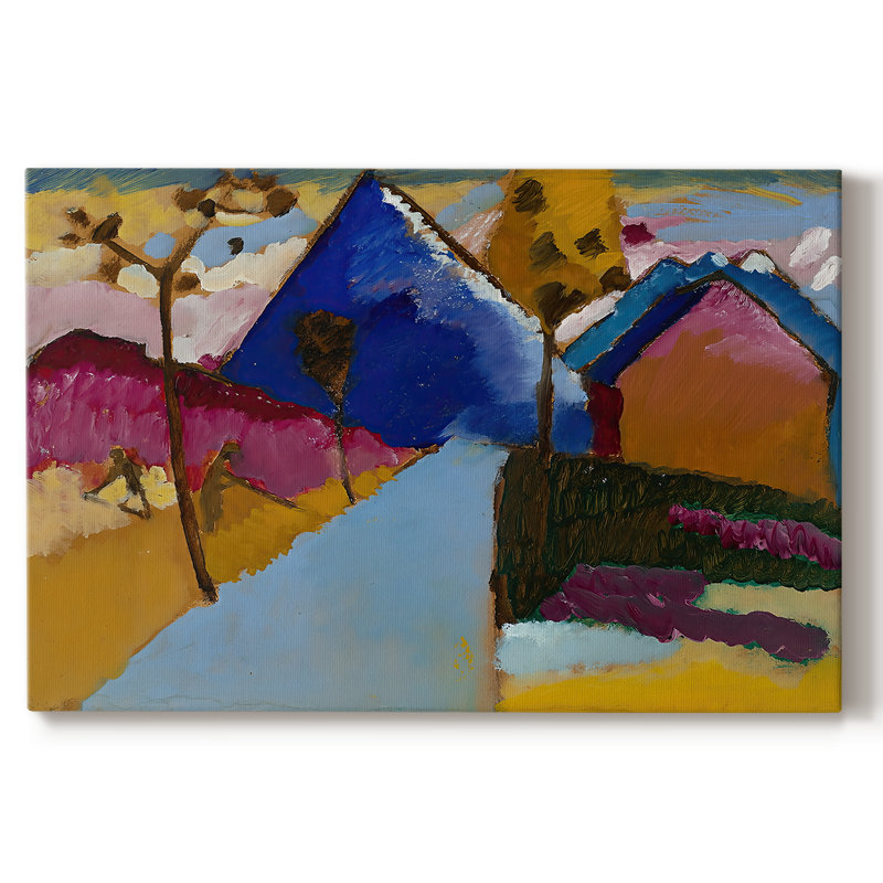 Mountain Landscape, Murnau-Wassily Kandinsky-Gallery Wrapped Canvas-c. 1908–1910, 18 x 27