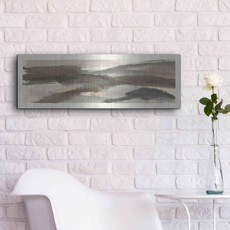 Brayden Studio «Brushscape V» par Chris Paschke, art mural en métal, H 12 po x l 36 po