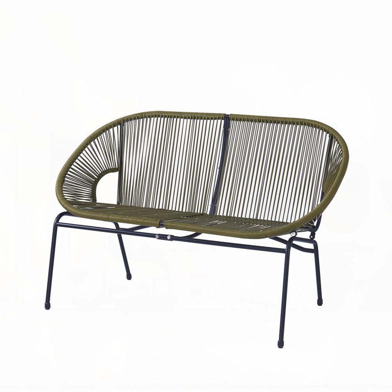 52" Outdoor Paito Loveseat Sofa