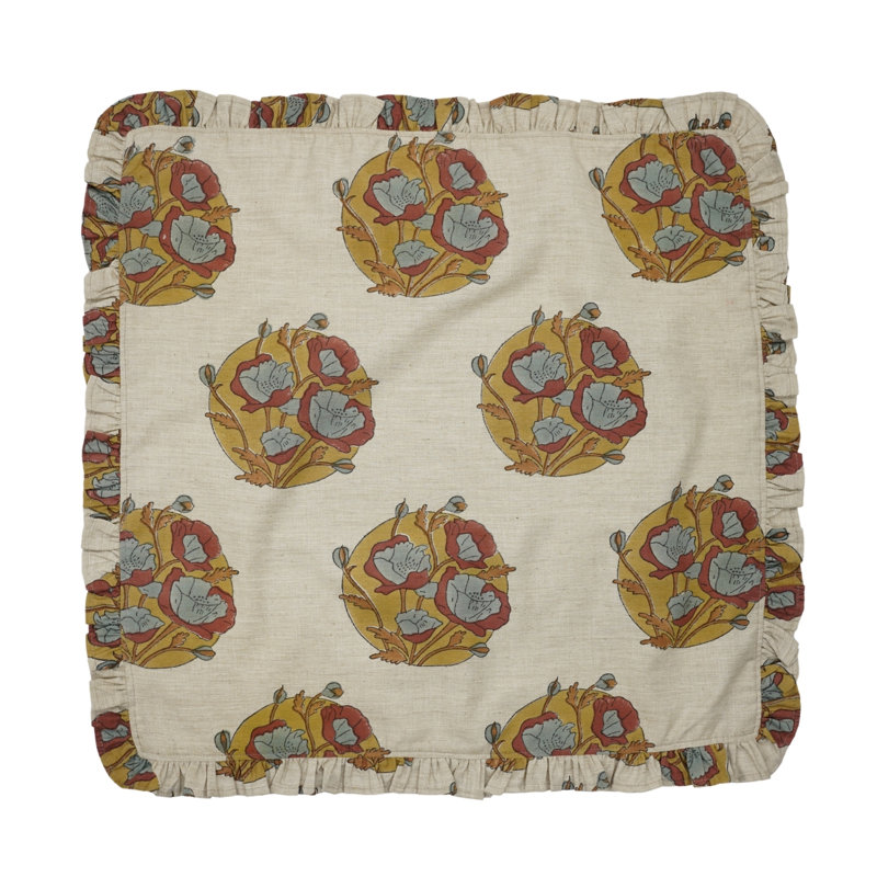 Fabdivine Decorative Frill Napkins 18x18 Inch Perfect for Elegant Dining Set of 4 Sandhya Pushp