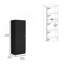 Armoire de cuisine H 47 po, armoire à une porte, quatre tablettes intérieures, noir-147865951