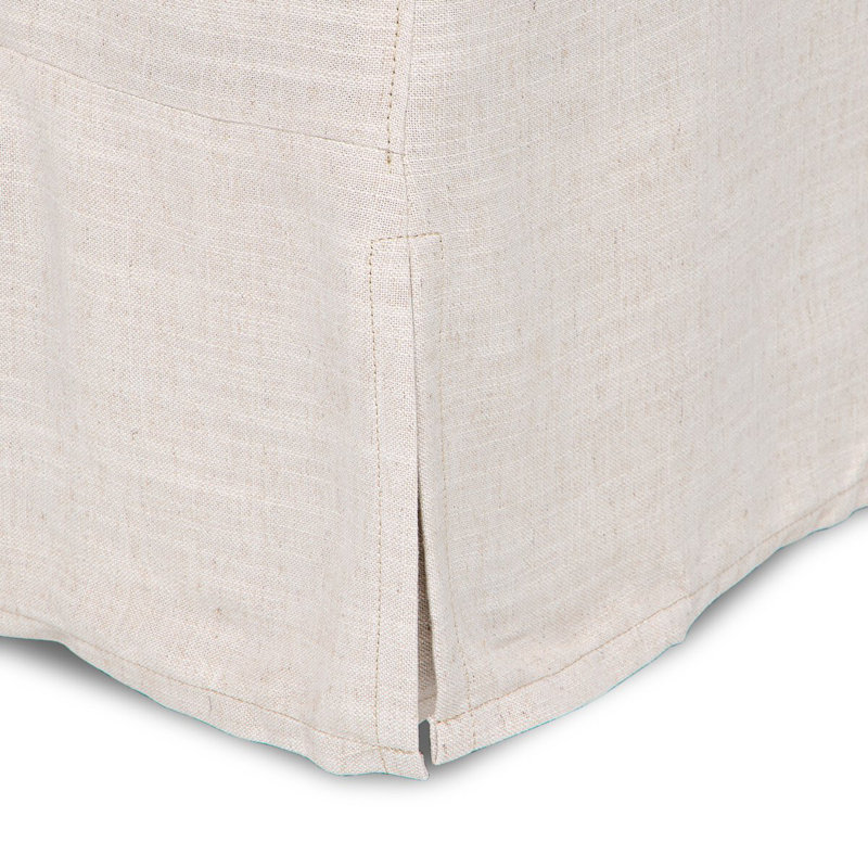 Tovana Sofa- 95"-Crypton Nomad Snow, Savoy Parchment 61% Polyester/31% Viscose/8% Flax