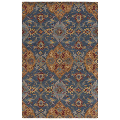 Bastidas Hand Tufted Wool Floral Rug