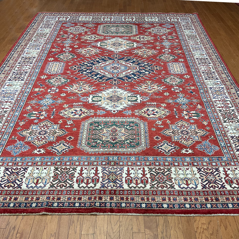 Tapis rectangulaire en laine 8 pi 11 po x 12 pi 2 po One-of-a-Kind