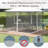 Replacement Mesh Sidewall Netting For Patio Gazebos And Canopy Tents With Zippers (Sidewall Only)