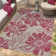 Tropea Arda All-Weather Flatweave Indoor/Outdoor Area Rug, Fuchsia Pink Bold Floral – Patio, Deck, Porch & Poolside
