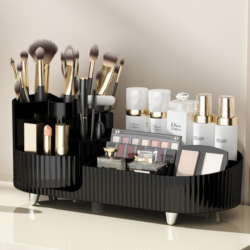 Kinyatta PET Makeup Organizer, Black